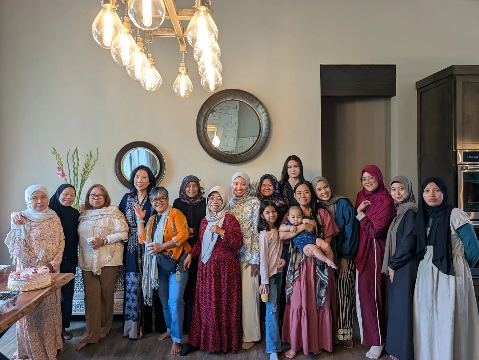 Ibu-ibu and kids of IMATX together at the Family Halaqa in Lakeway, September 2026