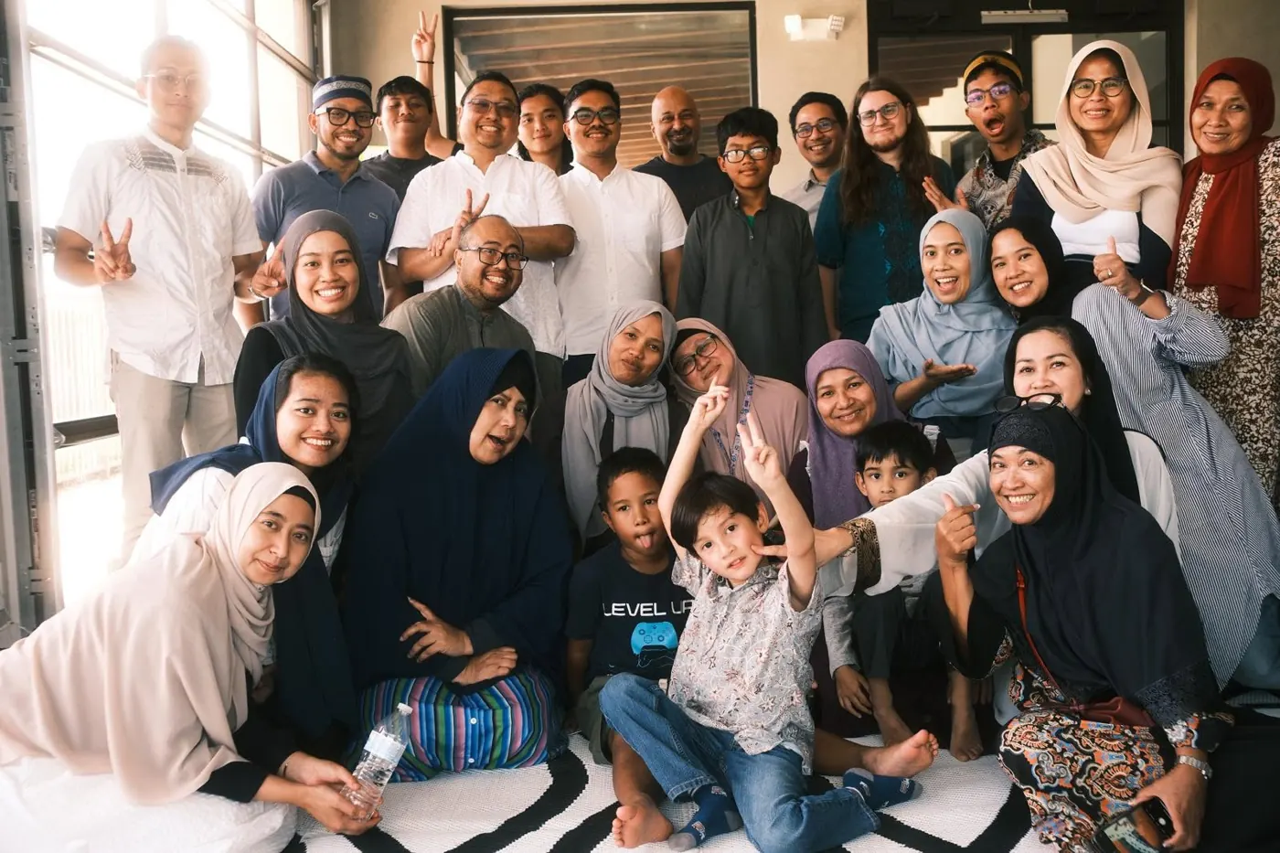 IMATX bapak-bapak, ibu-ibu and kids together in one big group photo